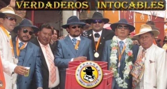 Foto de los fundadores de la asociación, Teodoro Yampara, Boris, Herman y Edgard Gutiérrez Coloma